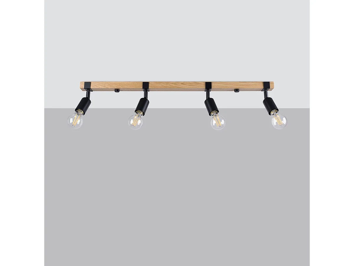 Plafonnier Naos 4 noir