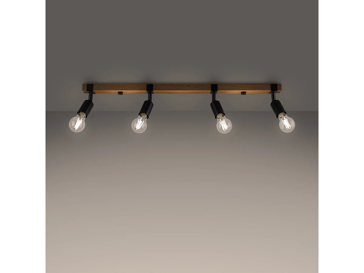 Plafonnier Naos 4 noir