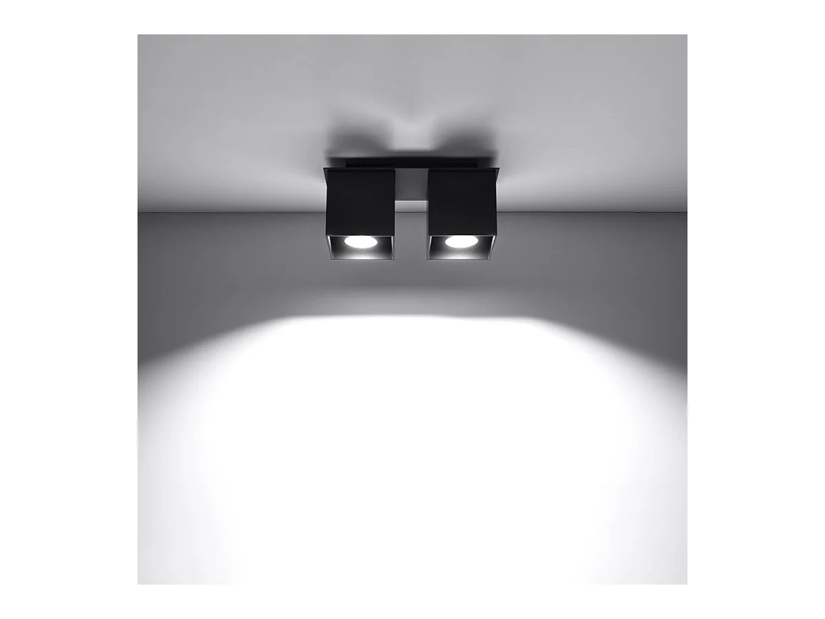 Plafonnier Quasar 2 noir