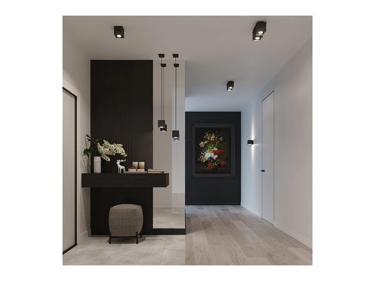 Plafonnier Quasar 2 noir