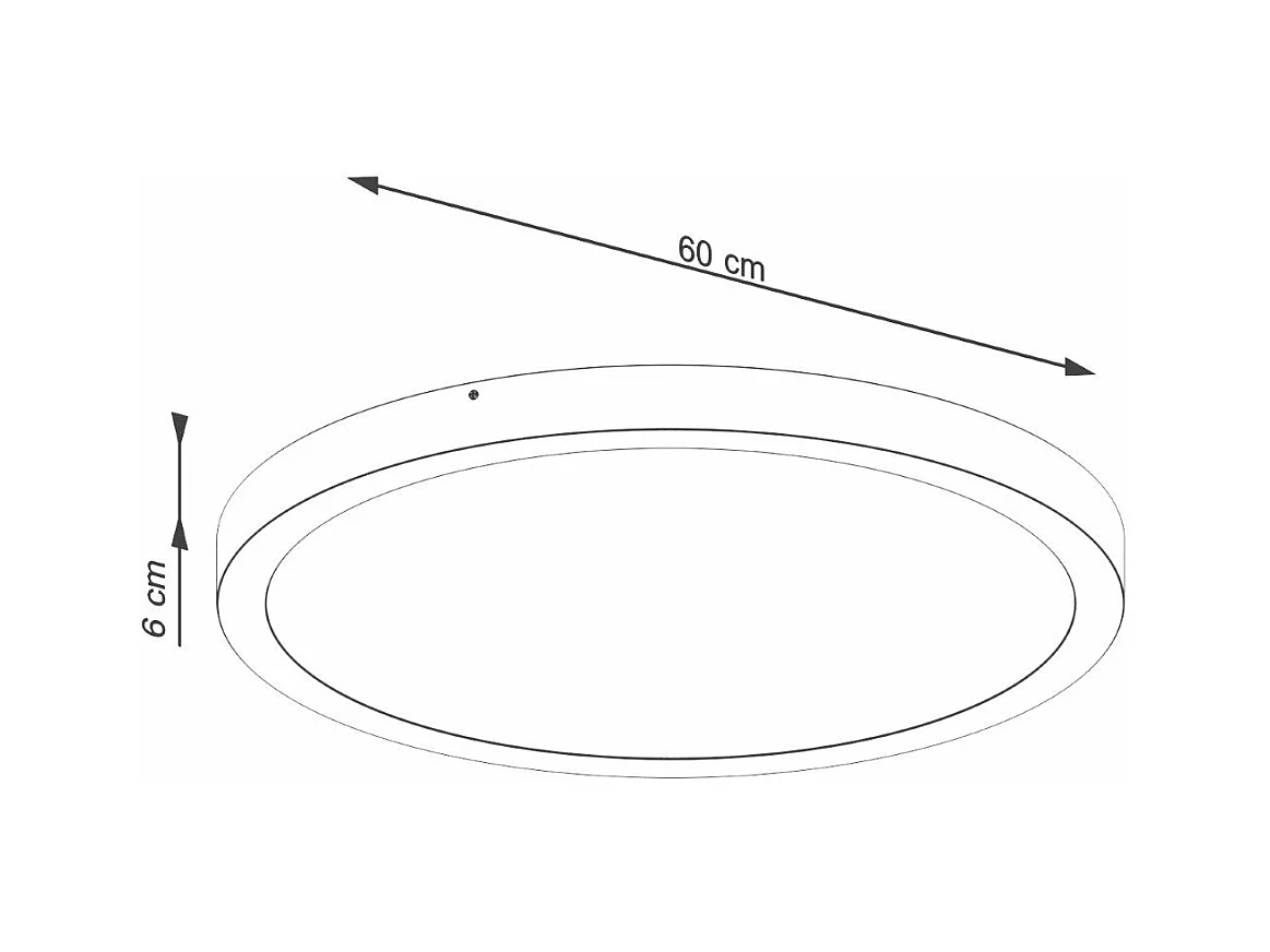 Plafonnier OnyxStar 60 blanc LED 3000K