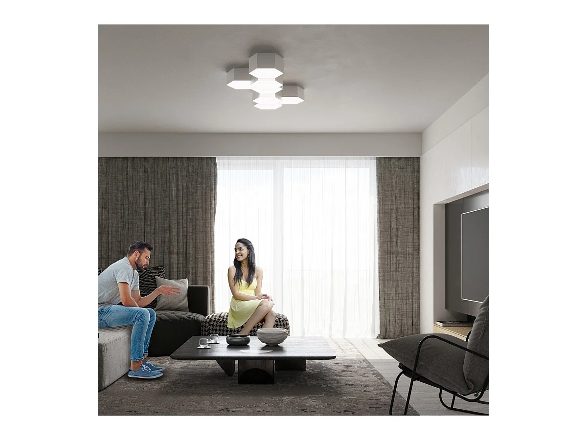 Plafonnier Noor 13 blanc