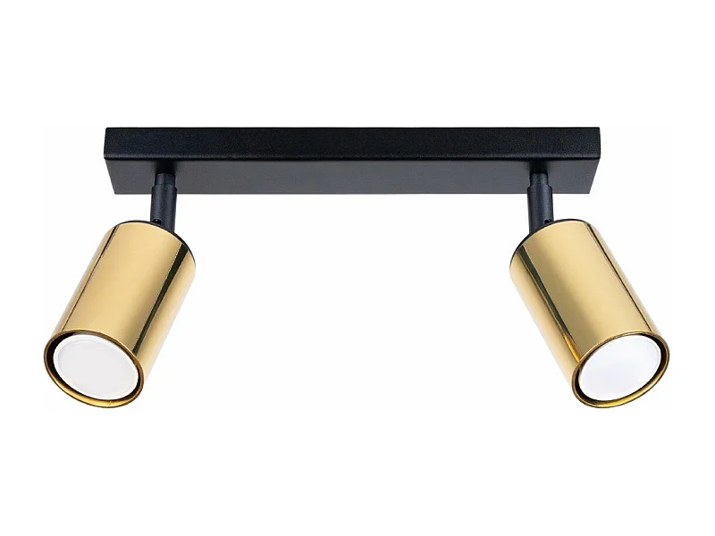 Plafonnier Vespera 2 noir-doré