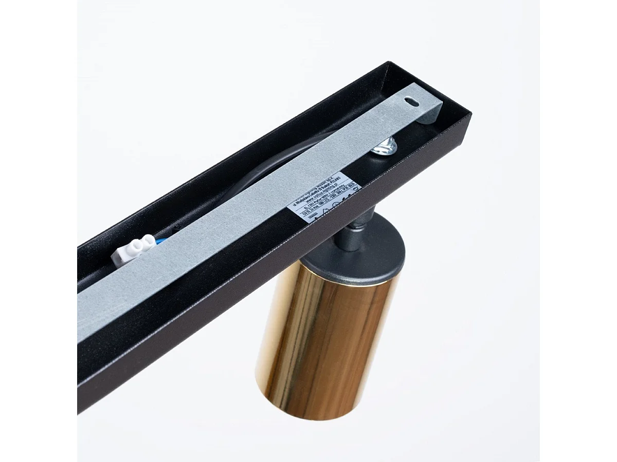 Plafonnier Vespera 2 noir-doré