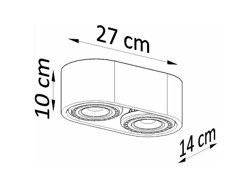 Plafonnier Nova 2 bois naturel