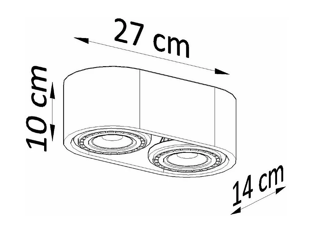 Plafonnier Nova 2 bois naturel