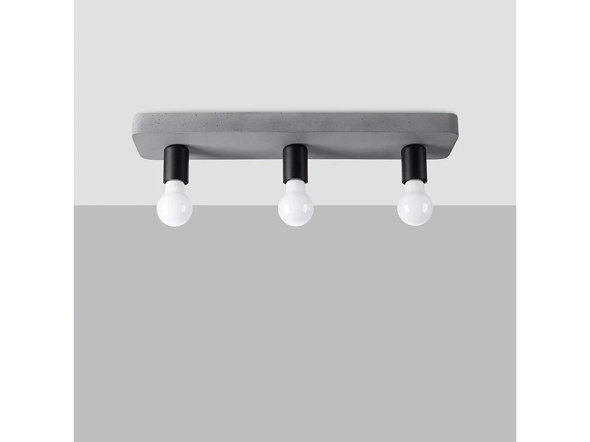 Plafonnier Solea 3 Gris