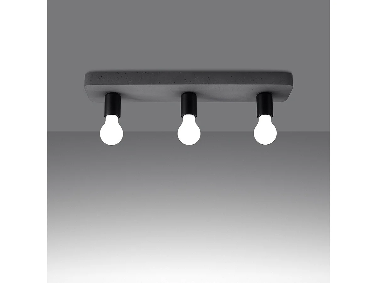 Plafonnier Solea 3 Gris