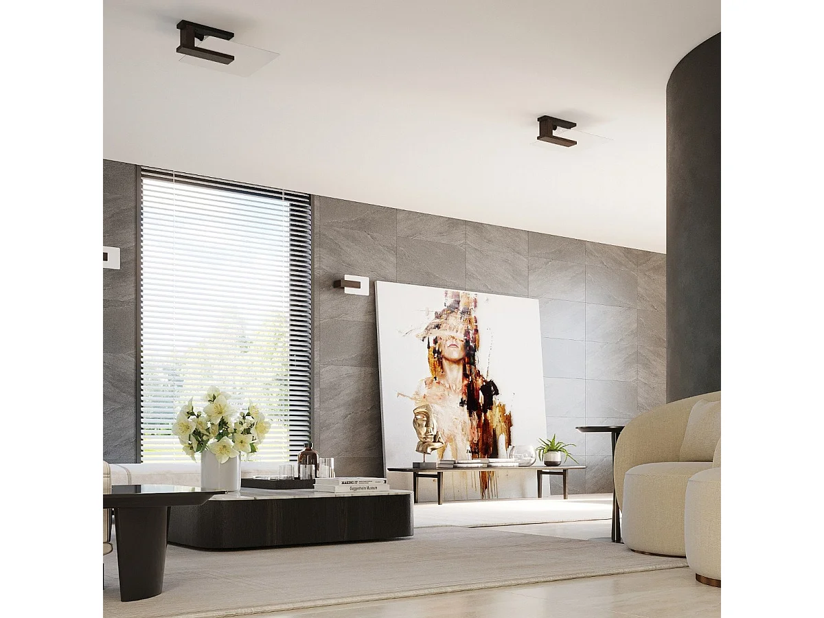 Plafonnier Leonis wenge