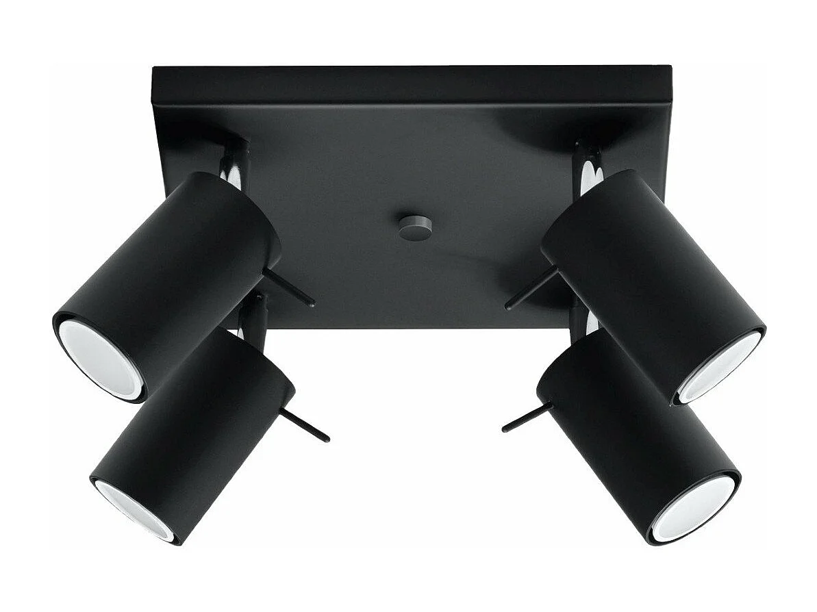 Plafonnier Lysandra 4 noir