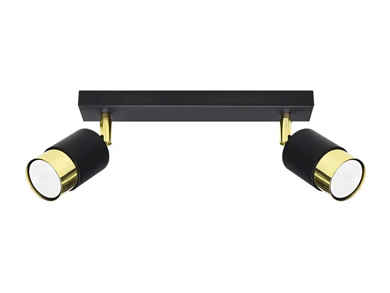 Plafonnier Nereus 2 noir-doré