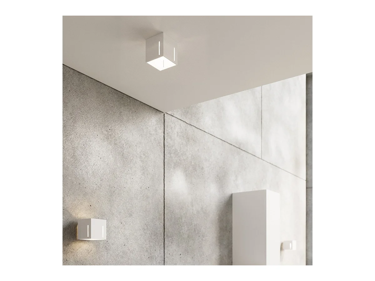 Plafonnier Pixelis blanc