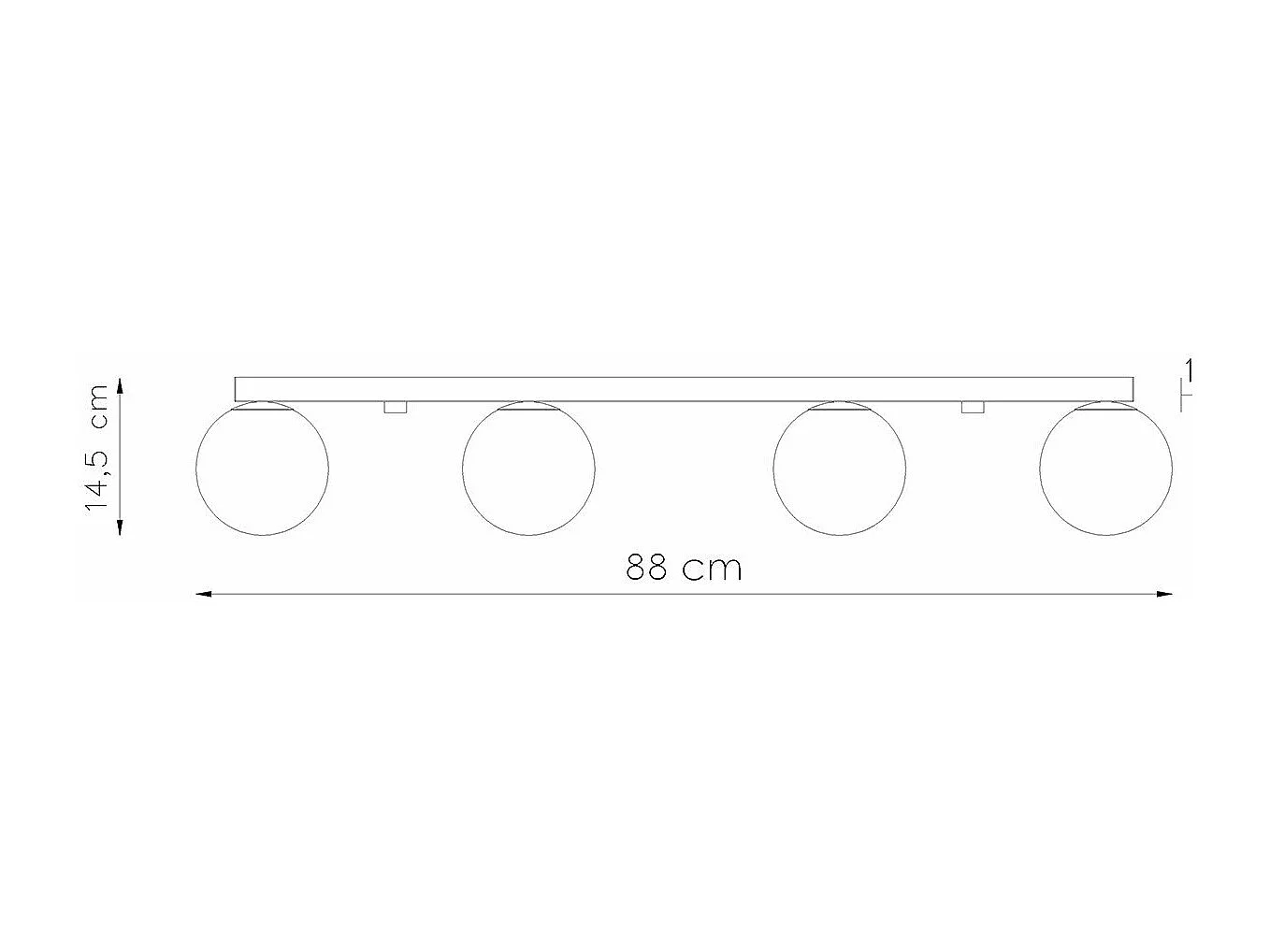 Plafonnier Seraphine 4 blanc