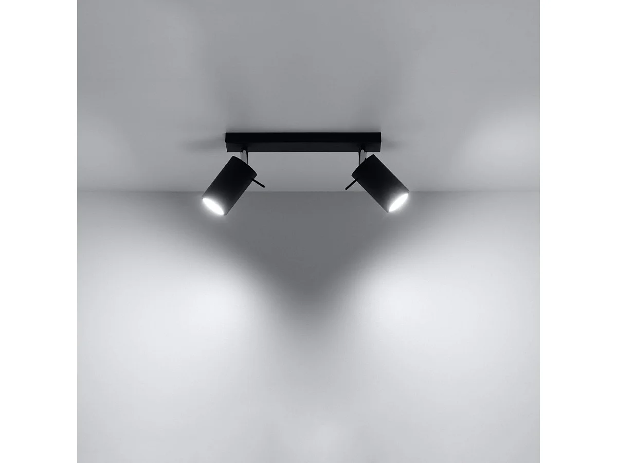 Plafonnier Lysandra 2 noir