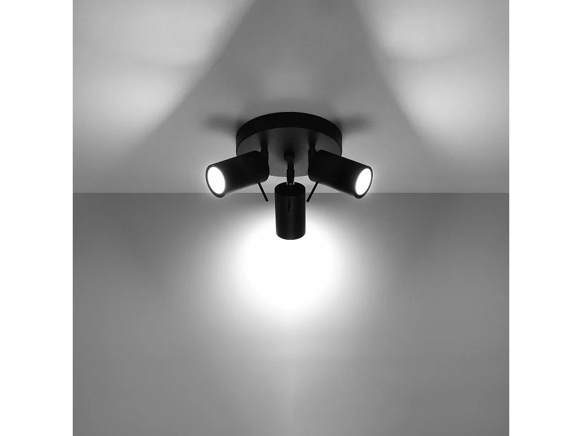 Plafonnier Lysandra 3P noir