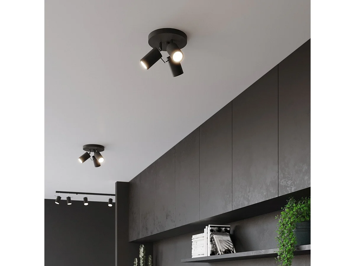 Plafonnier Lysandra 3P noir