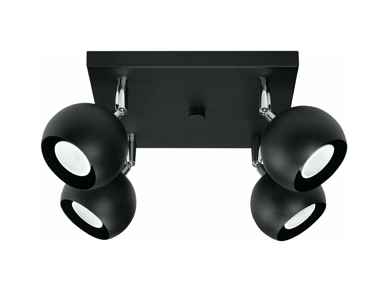 Plafonnier Oculus 4 noir