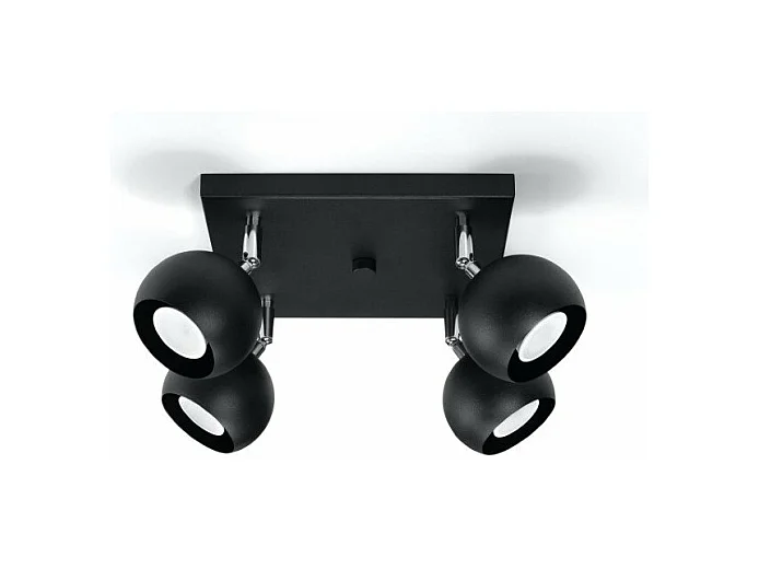 Plafonnier Oculus 4 noir