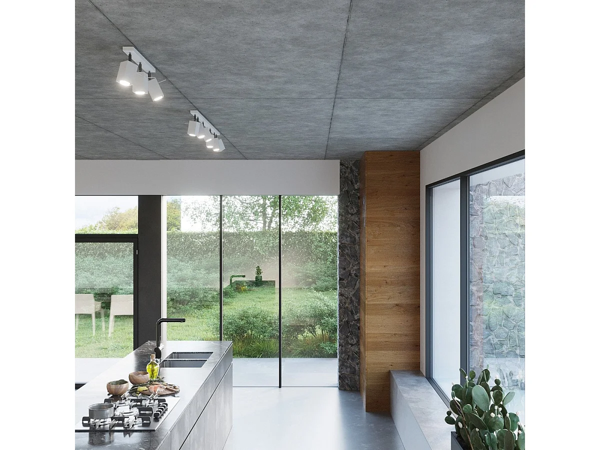 Plafonnier Radiara 6L blanc