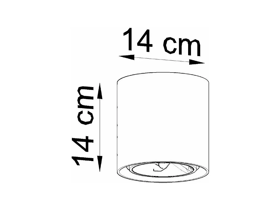 Plafonnier Cygnus béton