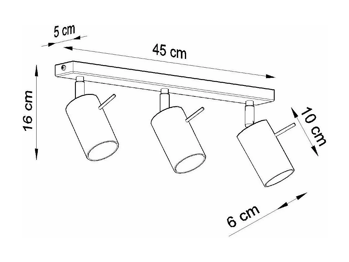 Plafonnier Lysandra 3 blanc