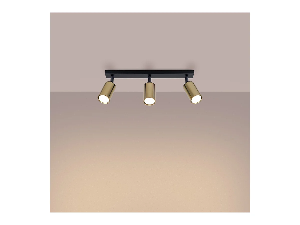 Plafonnier Vespera 3 noir-cooper