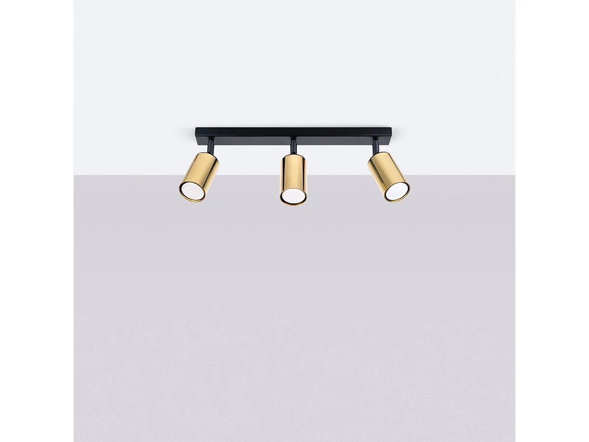 Plafonnier Vespera 3 noir-cooper