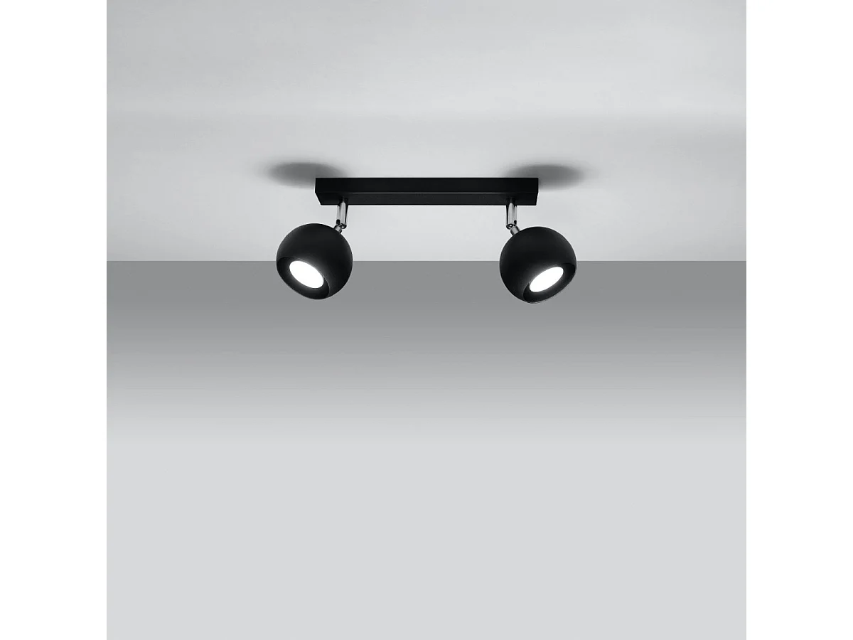 Plafonnier Oculus 2 noir