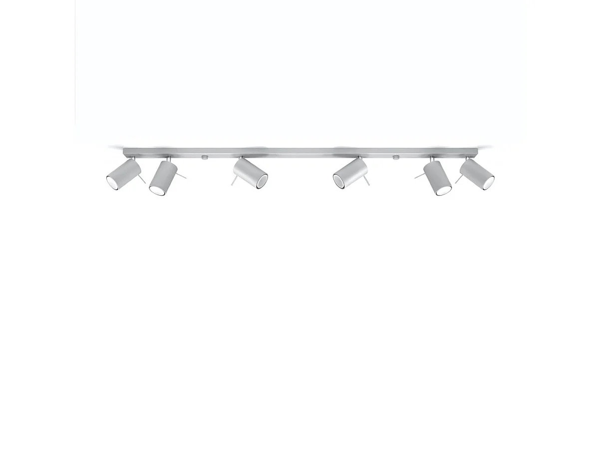 Plafonnier Lysandra 6L gris