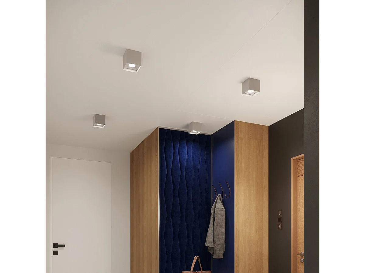 Plafonnier Helion gris