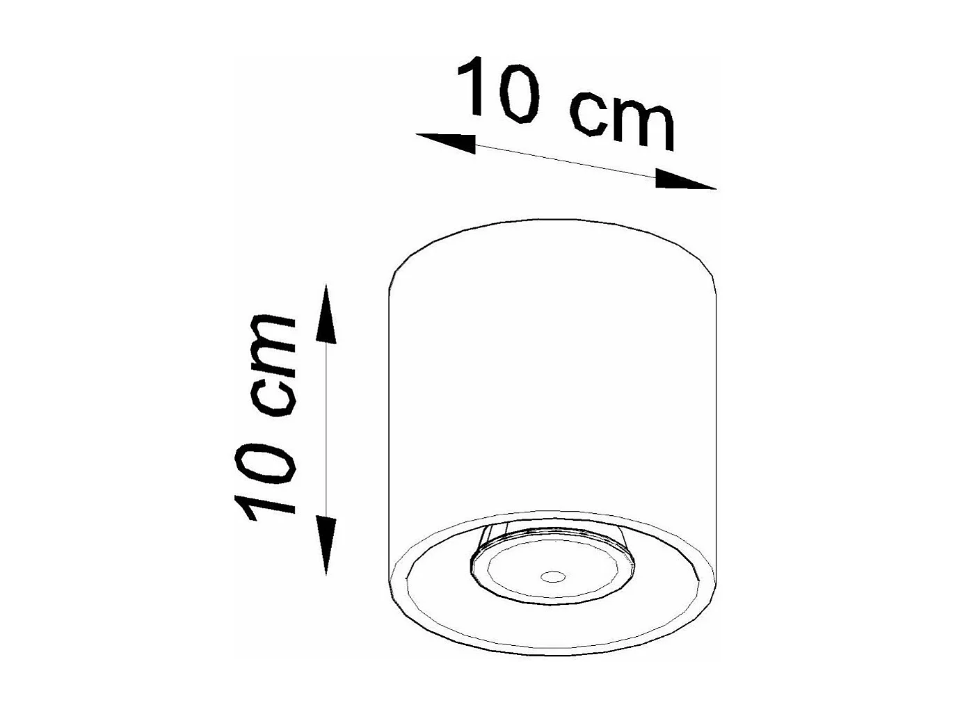Plafonnier Orbitum 1 blanc