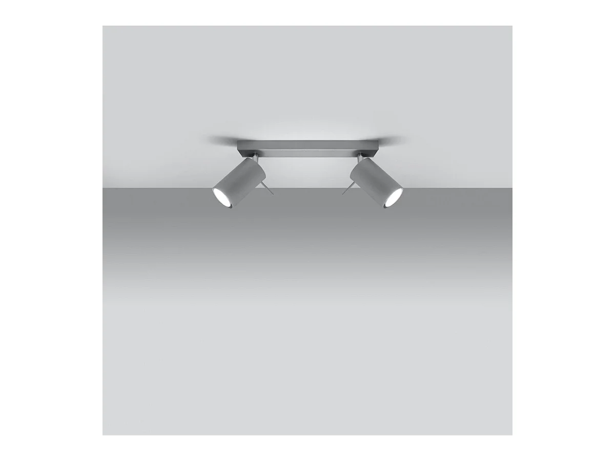 Plafonnier Lysandra 2 gris