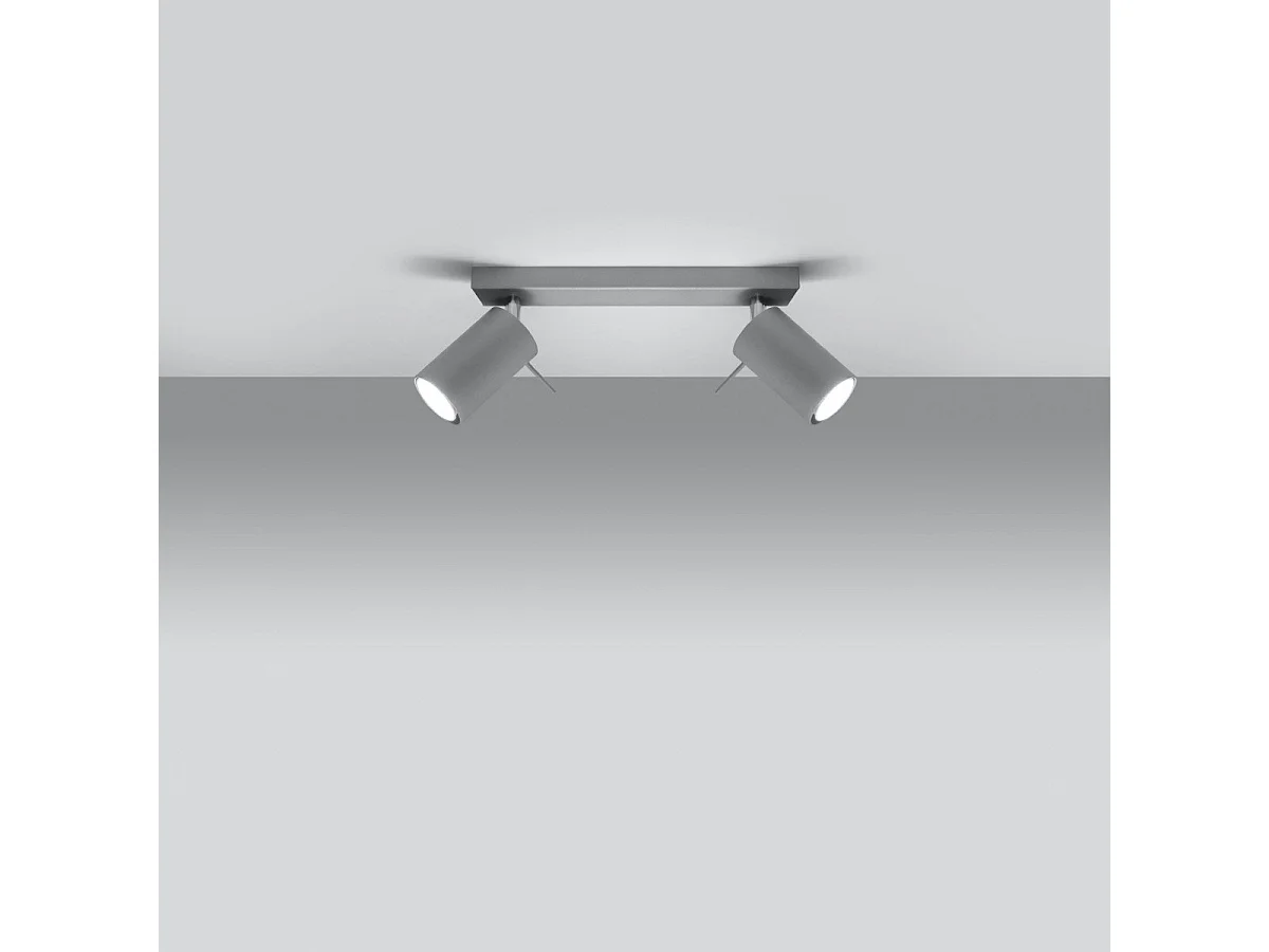Plafonnier Lysandra 2 gris