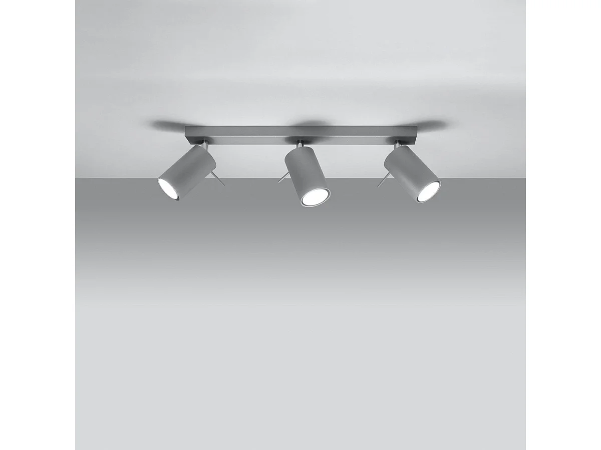 Plafonnier Lysandra 3 gris