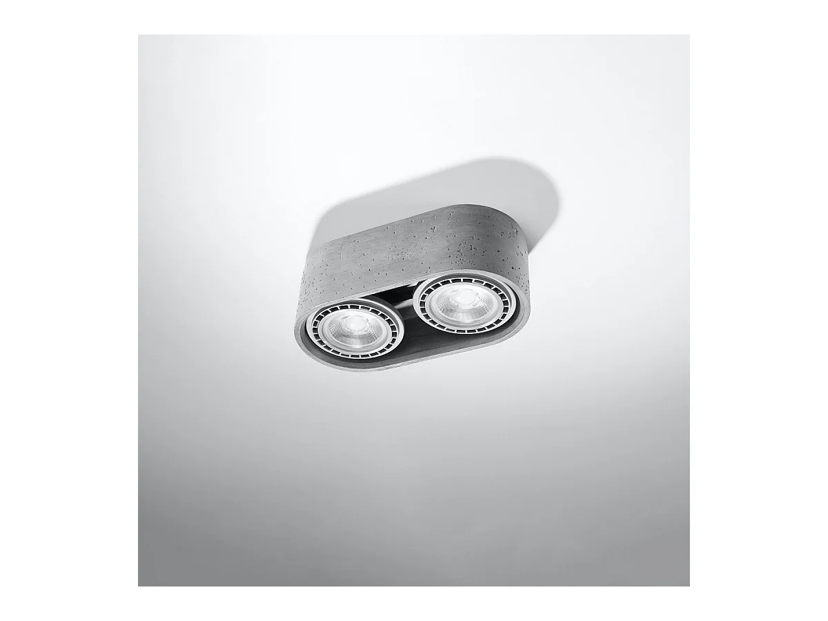 Plafonnier Nova 2 béton