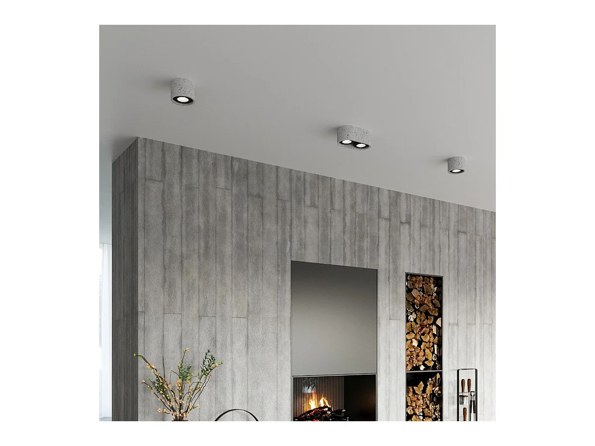 Plafonnier Nova 2 béton