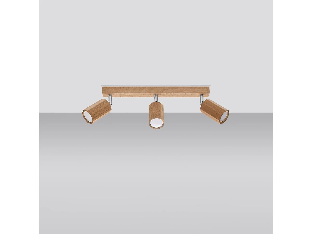 Plafonnier Tyrian 3 chêne