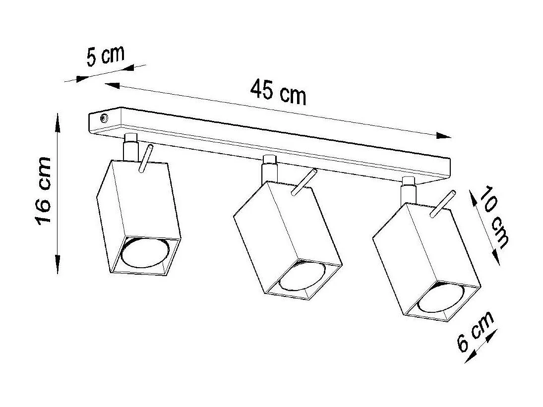 Plafonnier Radiara 3 blanc