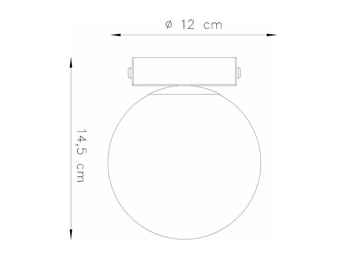 Plafonnier Seraphine 1 blanc