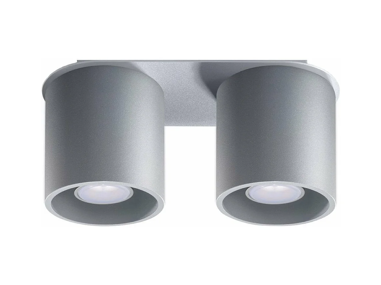 Plafonnier Orbitum 2 gris