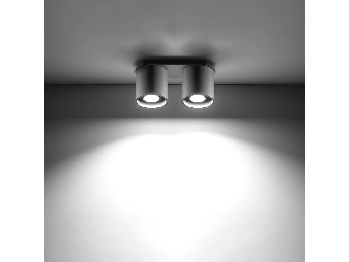 Plafonnier Orbitum 2 gris