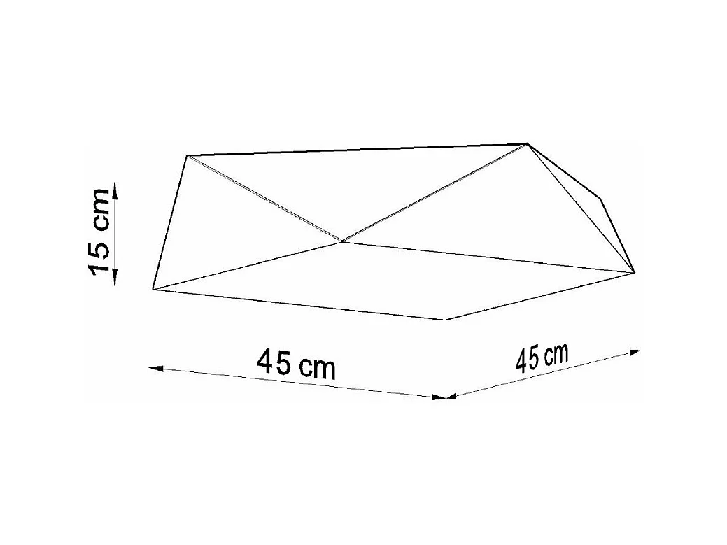 Plafonnier Hexastar 45 argent