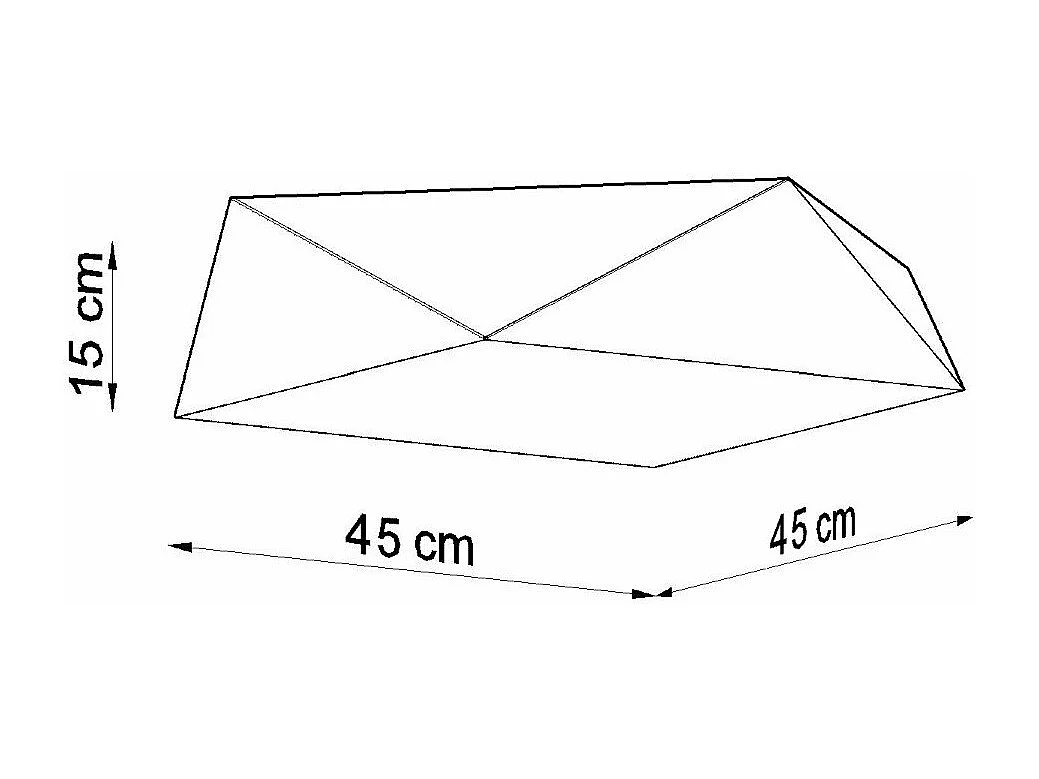 Plafonnier Hexastar 45 argent