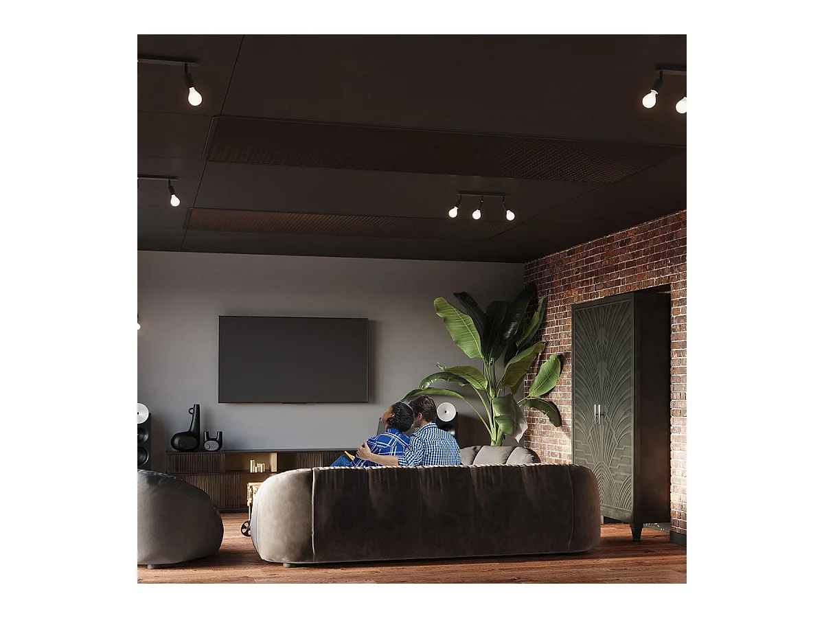 Plafonnier Fornax 3 noir