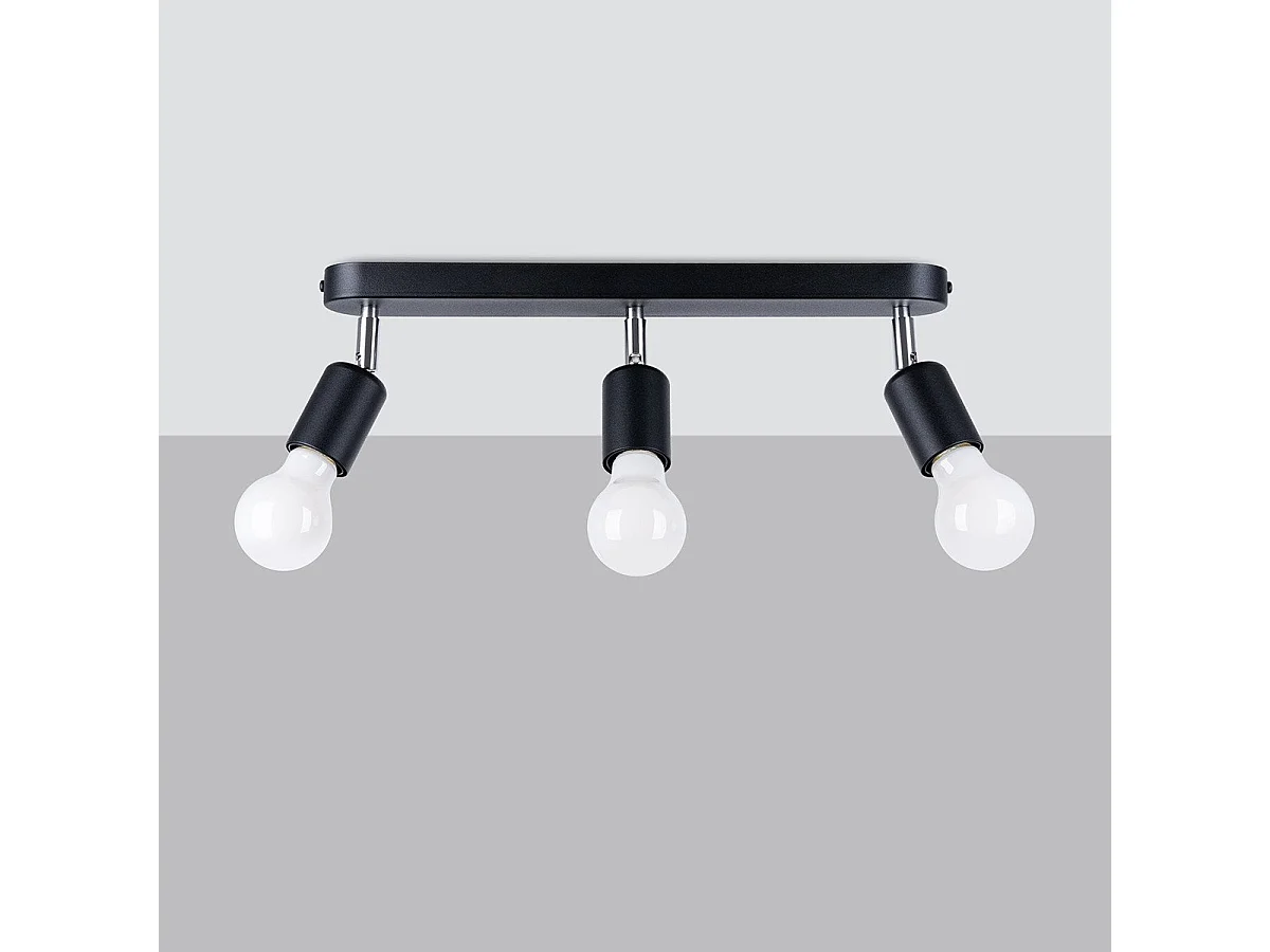 Plafonnier Fornax 3 noir