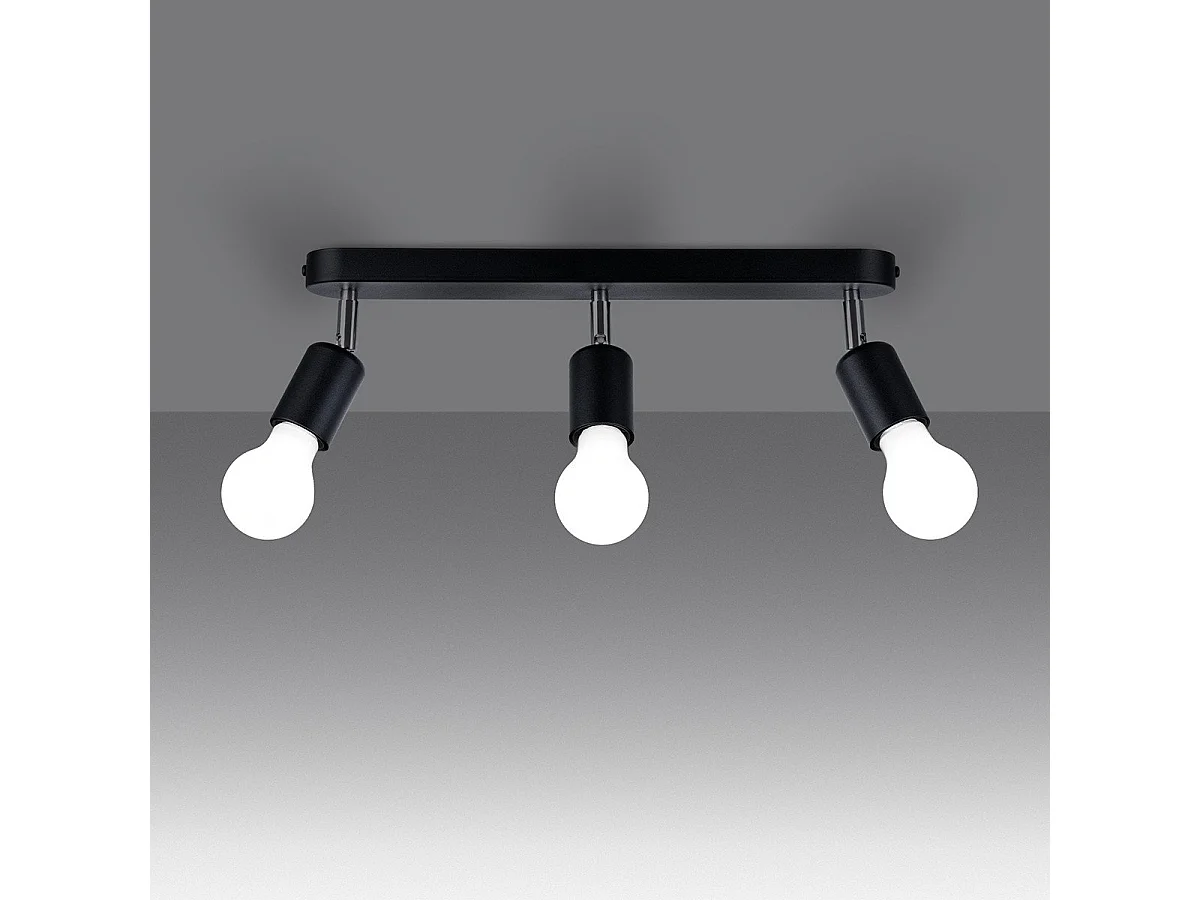 Plafonnier Fornax 3 noir