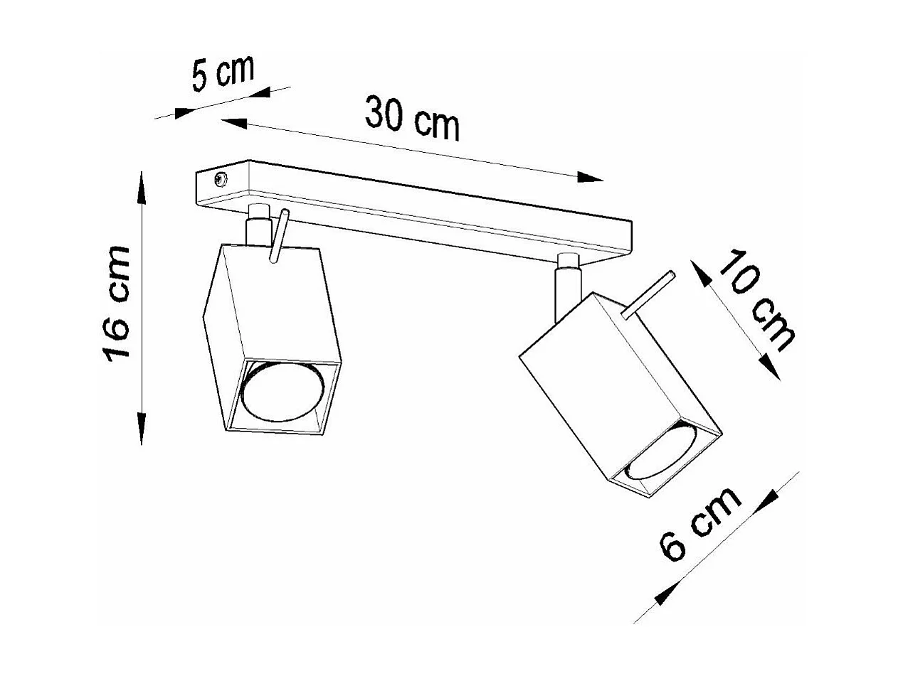 Plafonnier Radiara 2 blanc