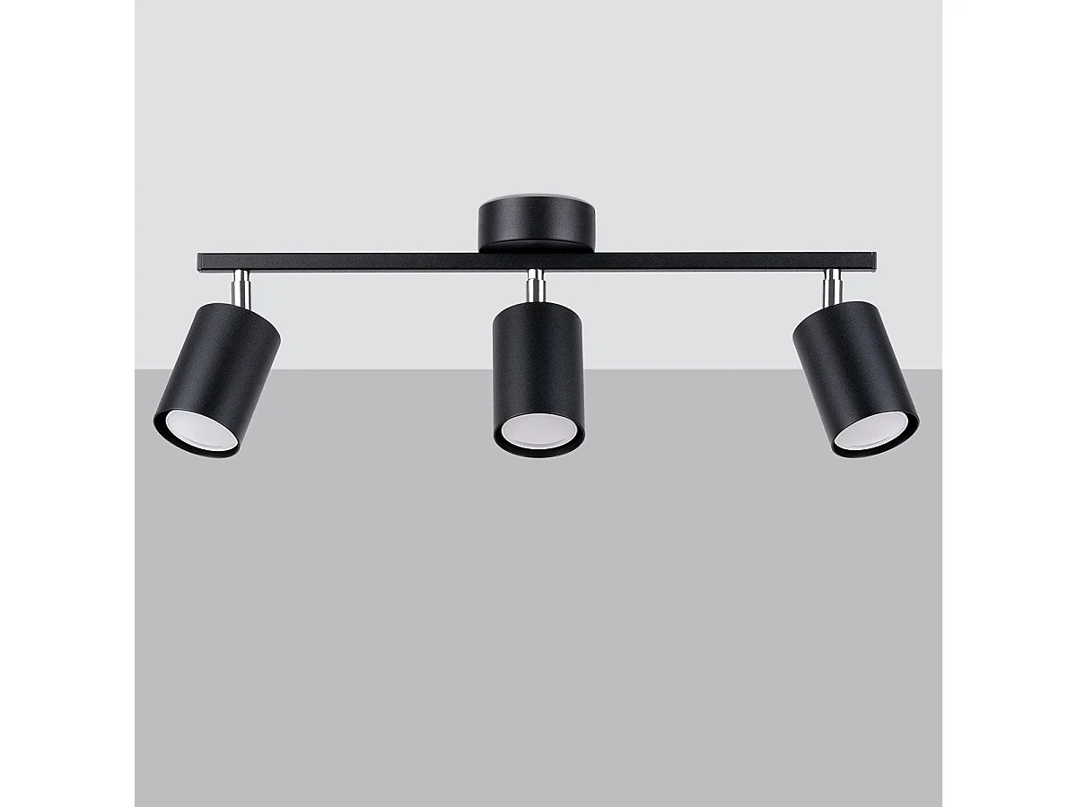Plafonnier Lucida 3 noir