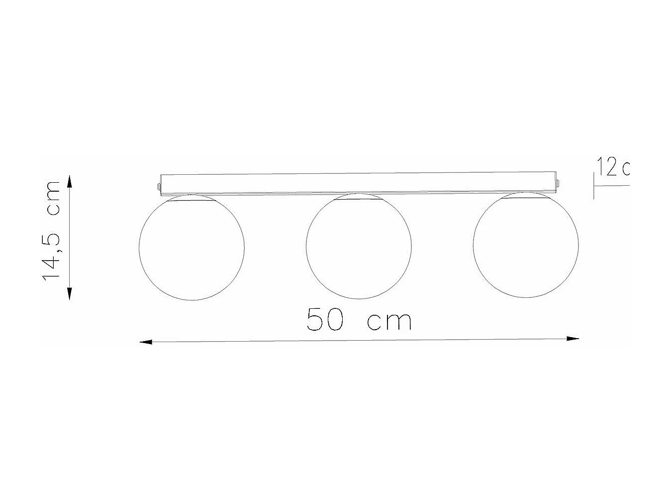Plafonnier Seraphine 3 blanc