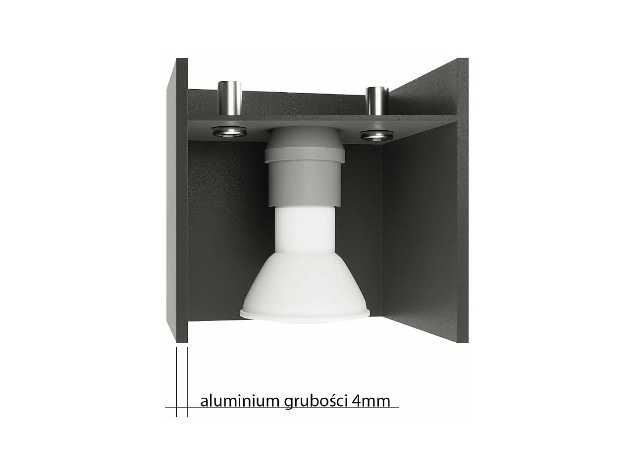 Plafonnier Blackhole gris